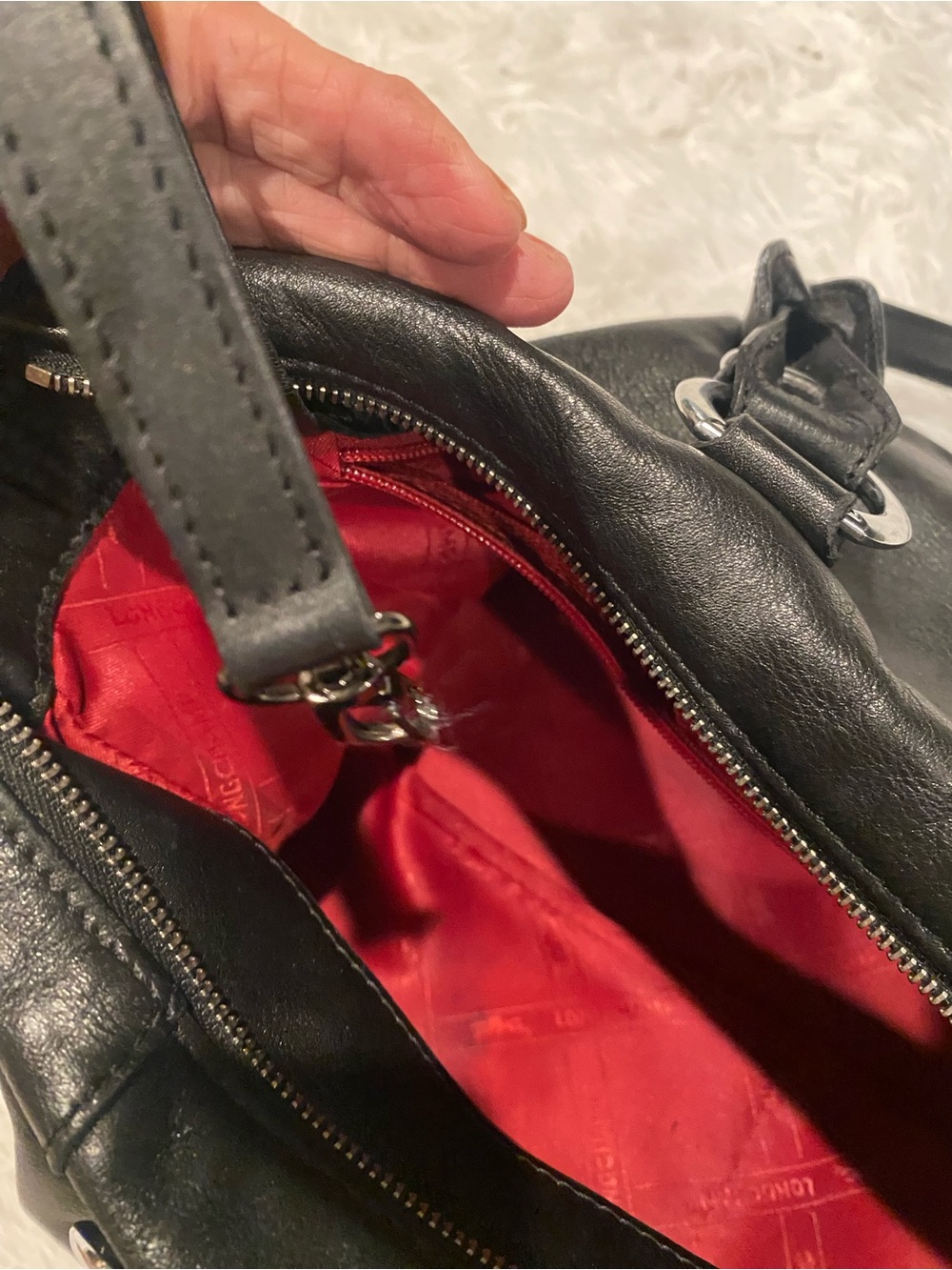 Longchamp large satchel - Picture 10 of 17